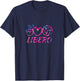 Fun Peace Love Tie Dye Volleyball Libero Volleyball Game Day T-Shirt - T-Shirt | Navy