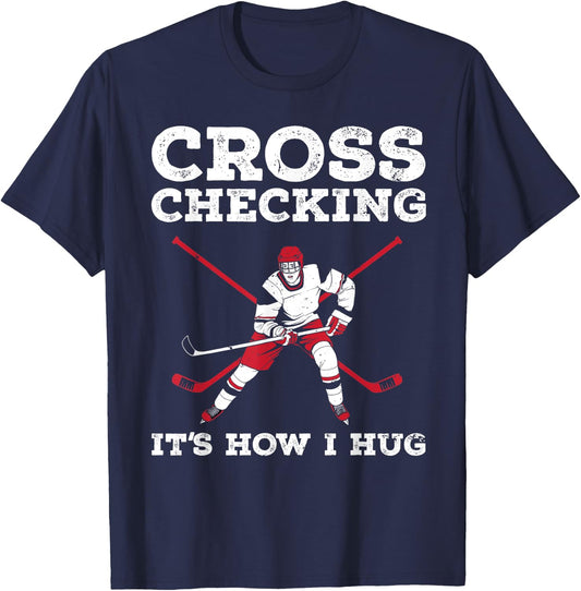 Funny Ice Hockey Art Women Ice Hockey Lover Coach T-Shirt - T-Shirt | Navy