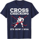 Funny Ice Hockey Art Women Ice Hockey Lover Coach T-Shirt - T-Shirt | Navy