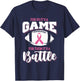 Football It's a battle breast cancer awareness T-Shirt - T-Shirt | Navy