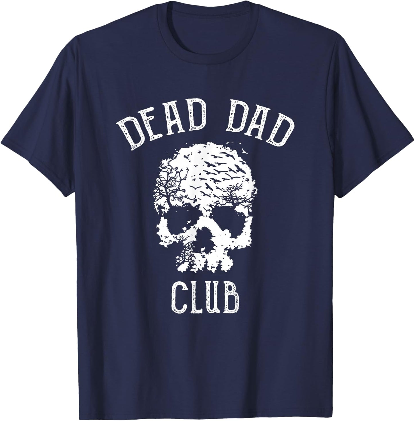 Dead Dad Club Retro Vintage T-Shirt - T-Shirt | Navy