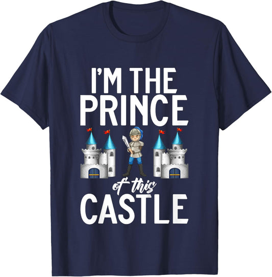 Kids Im the Prince of this Castle Knight T-Shirt - T-Shirt | Navy