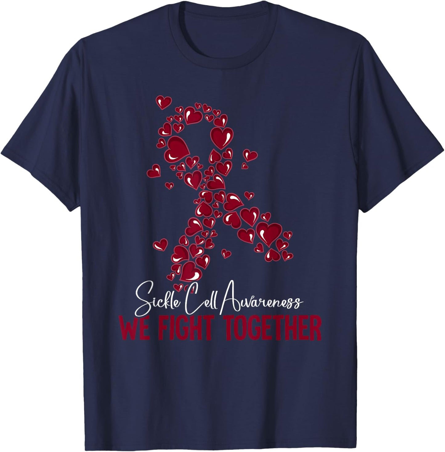 Sickle Cell Awareness T-Shirt - T-Shirt | Navy