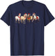 Harlow And Popcorn Merch Harlow’s Ponies Festive T-Shirt - T-Shirt | Navy