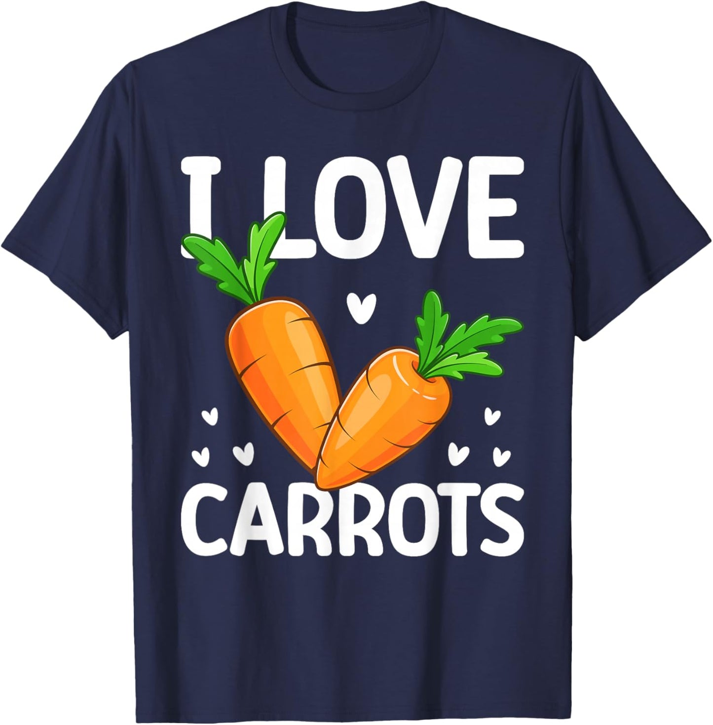 I Love Carrots T-Shirt - T-Shirt | Navy