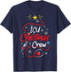 Nurse ICU Christmas Crew Nursing Christmas lights T-Shirt - T-Shirt | Navy