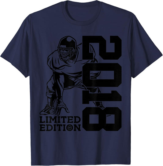 8th BIRTHDAY FOOTBALL LIMITED EDITION 2018 T-Shirt - T-Shirt | Navy
