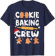 Cookie Baking Crew Funny Christmas 2022 Gingerbread Kids T-Shirt - T-Shirt | Navy