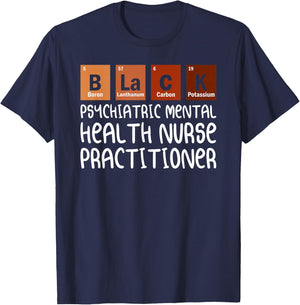 PMHNP Psychiatric Mental Health Nurse Practitioner Nurses T-Shirt - T-Shirt | Navy