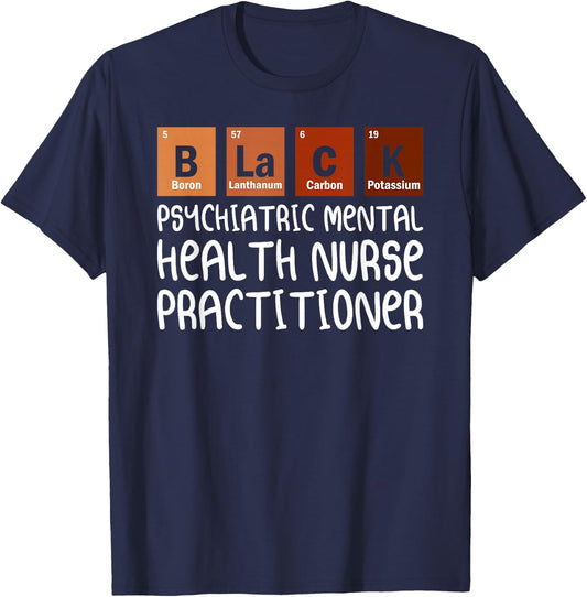 PMHNP Psychiatric Mental Health Nurse Practitioner Nurses T-Shirt - T-Shirt | Navy