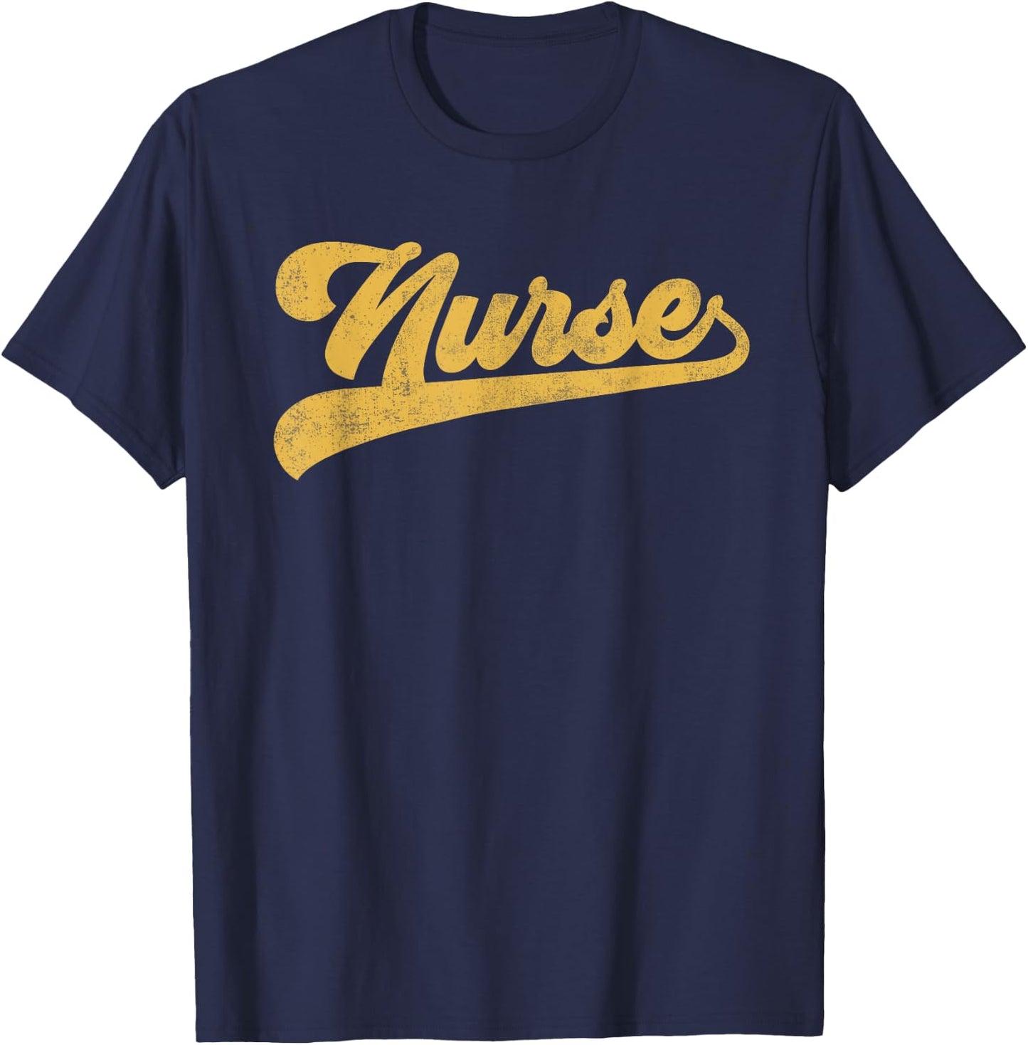 Nurse Cute Vintage Graphic Nursing T-Shirt - T-Shirt | Navy