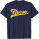 Nurse Cute Vintage Graphic Nursing T-Shirt - T-Shirt | Navy