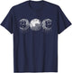 Wiccan Triple-Moon Goddess Feminist Pagan Witch Halloween T-Shirt - T-Shirt | Navy