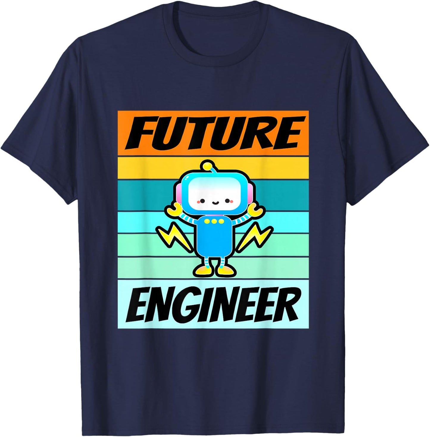 Future Engineer Shirt Boys Girls Software Engineering Kids T-Shirt - T-Shirt | Navy