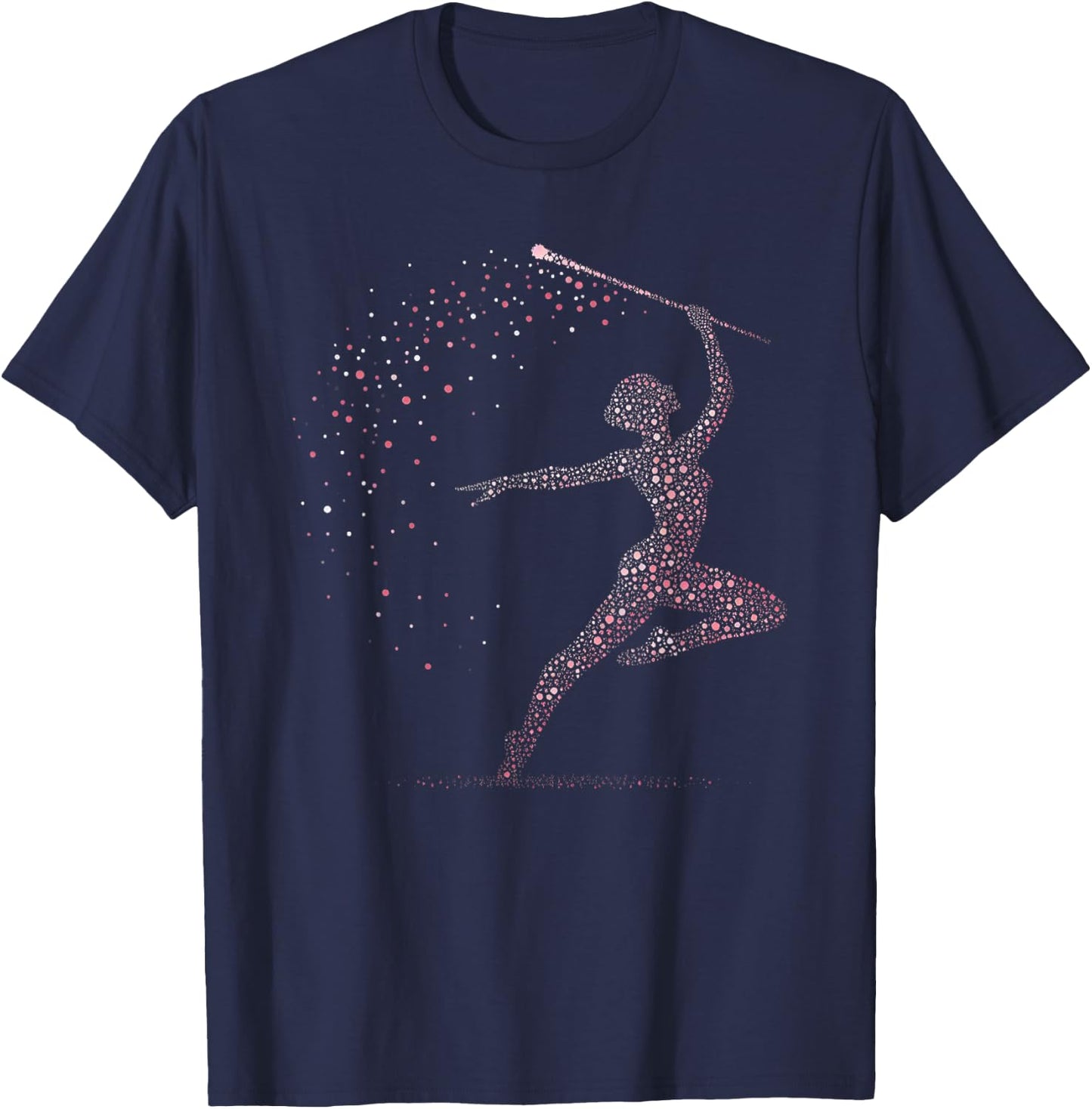 Baton Twirling Girl T-Shirt - T-Shirt | Navy
