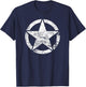 Vintage Army Star Classic Retro USA Military Distressed Logo T-Shirt - T-Shirt | Navy