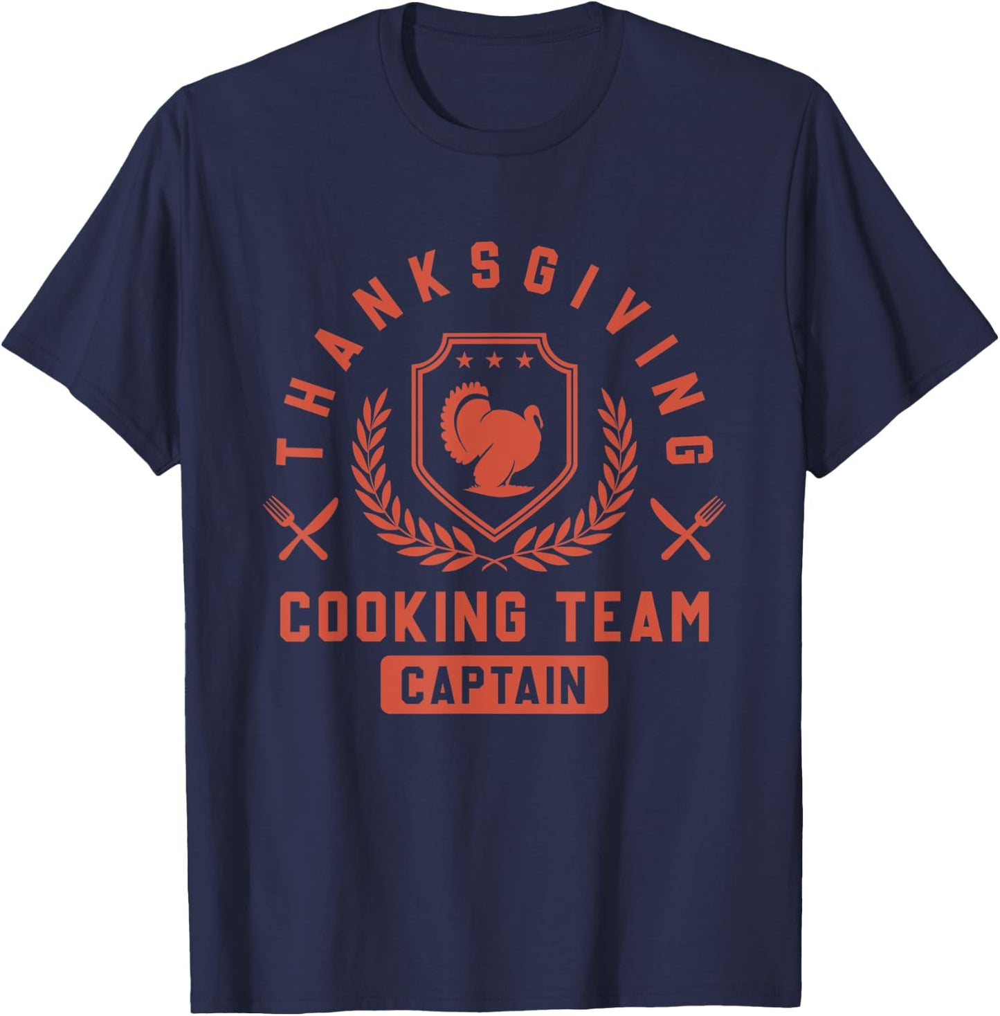 Funny Cooking Team Captain Thanksgiving T-Shirt - T-Shirt | Navy