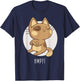 Hmph! Sulking Cat Anti-Social Cat for Funny Cat Lovers T-Shirt - T-Shirt | Navy