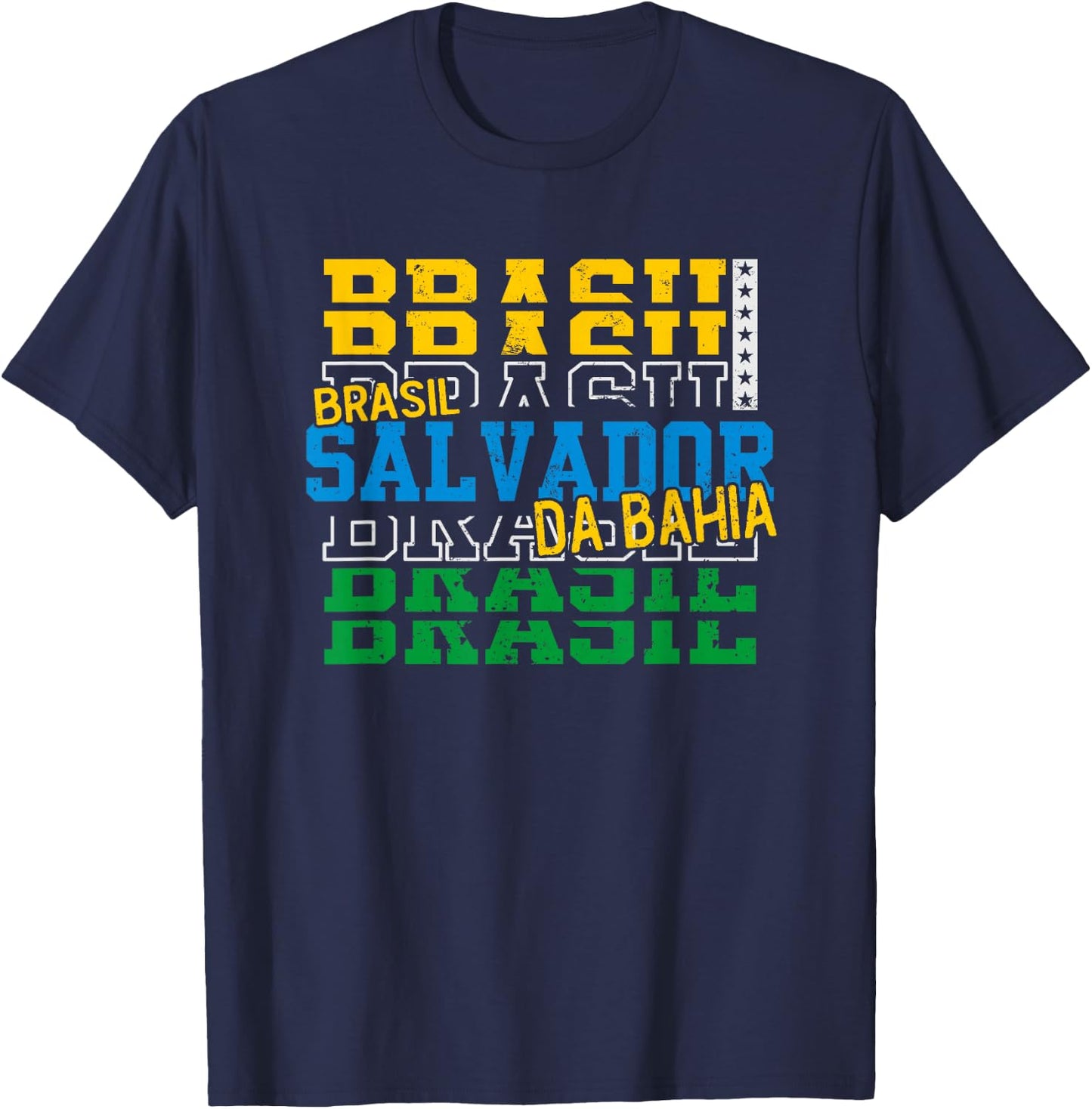 Salvador da Bahia Brazil Sport Souvenir T-Shirt - T-Shirt | Navy