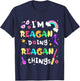 I'm Reagan Doing Reagan Things Cute Girls Personalized Name T-Shirt - T-Shirt | Navy