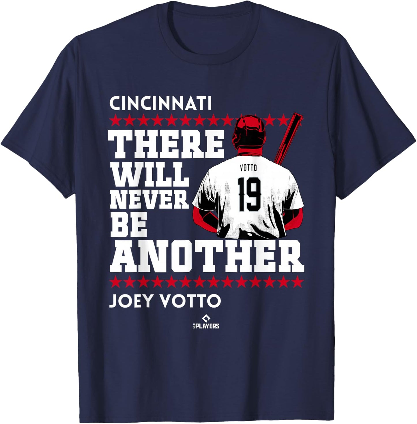 Never Be Another Joey Votto Cincinnati MLBPA T-Shirt - T-Shirt | Navy