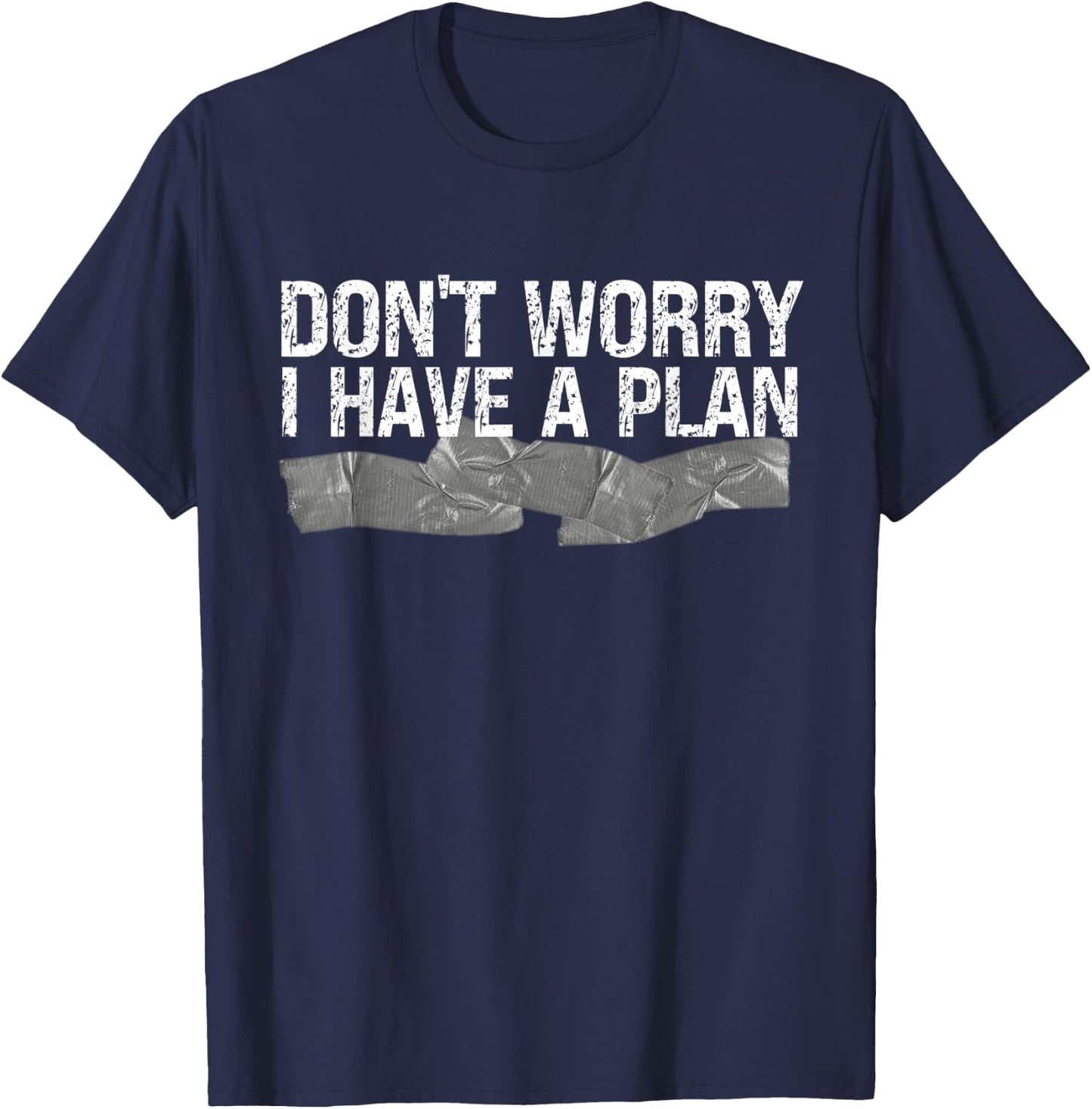 Funny Handyman Duct Tape DIY Jerry Rig Gift T-Shirt - T-Shirt | Navy
