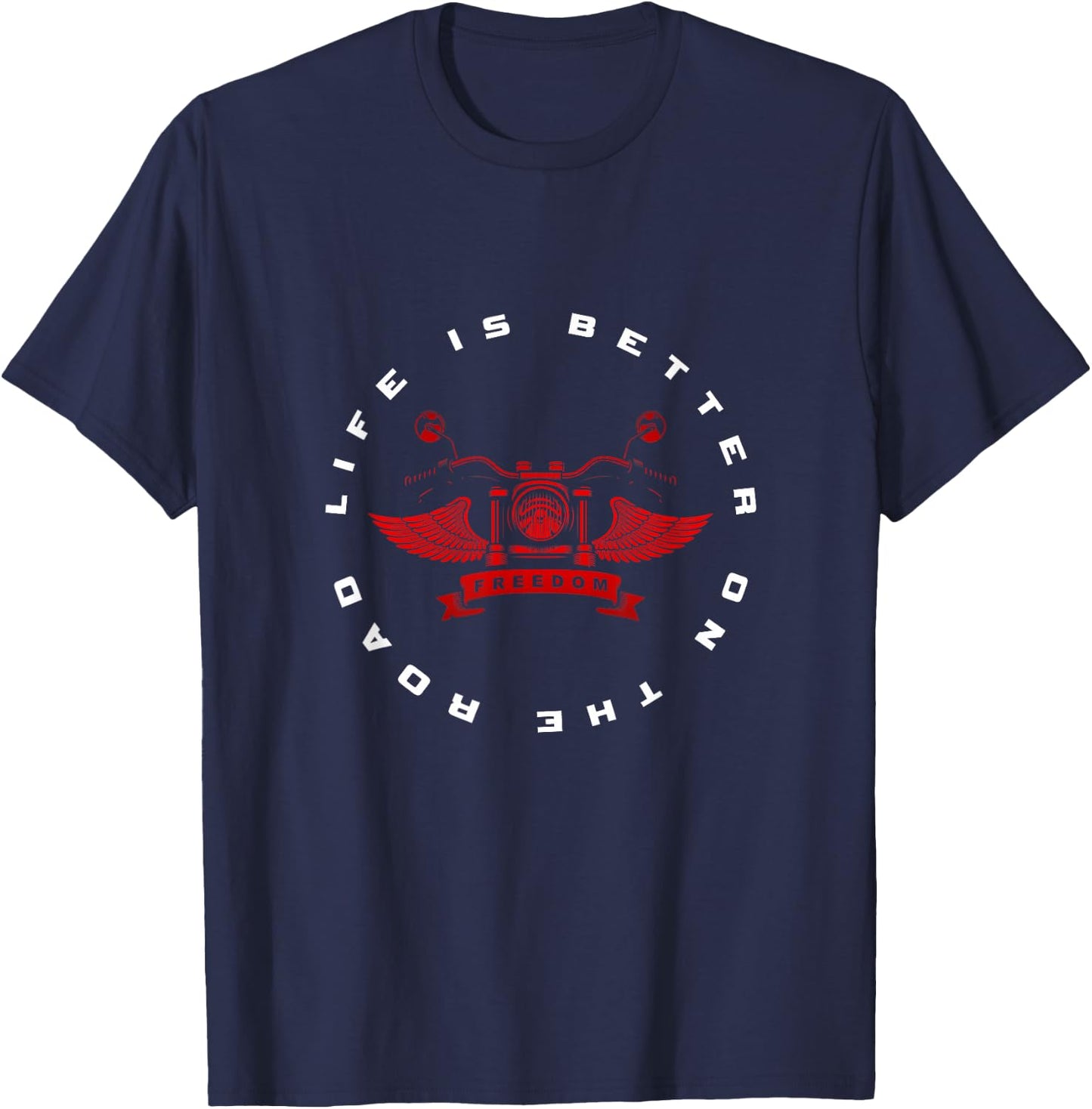 Motorcycle Apparel - Motorcycle T-Shirt - T-Shirt | Navy