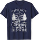 This Guy Loves Camping With His Wife Funny Outdoors T-Shirt - T-Shirt | Navy