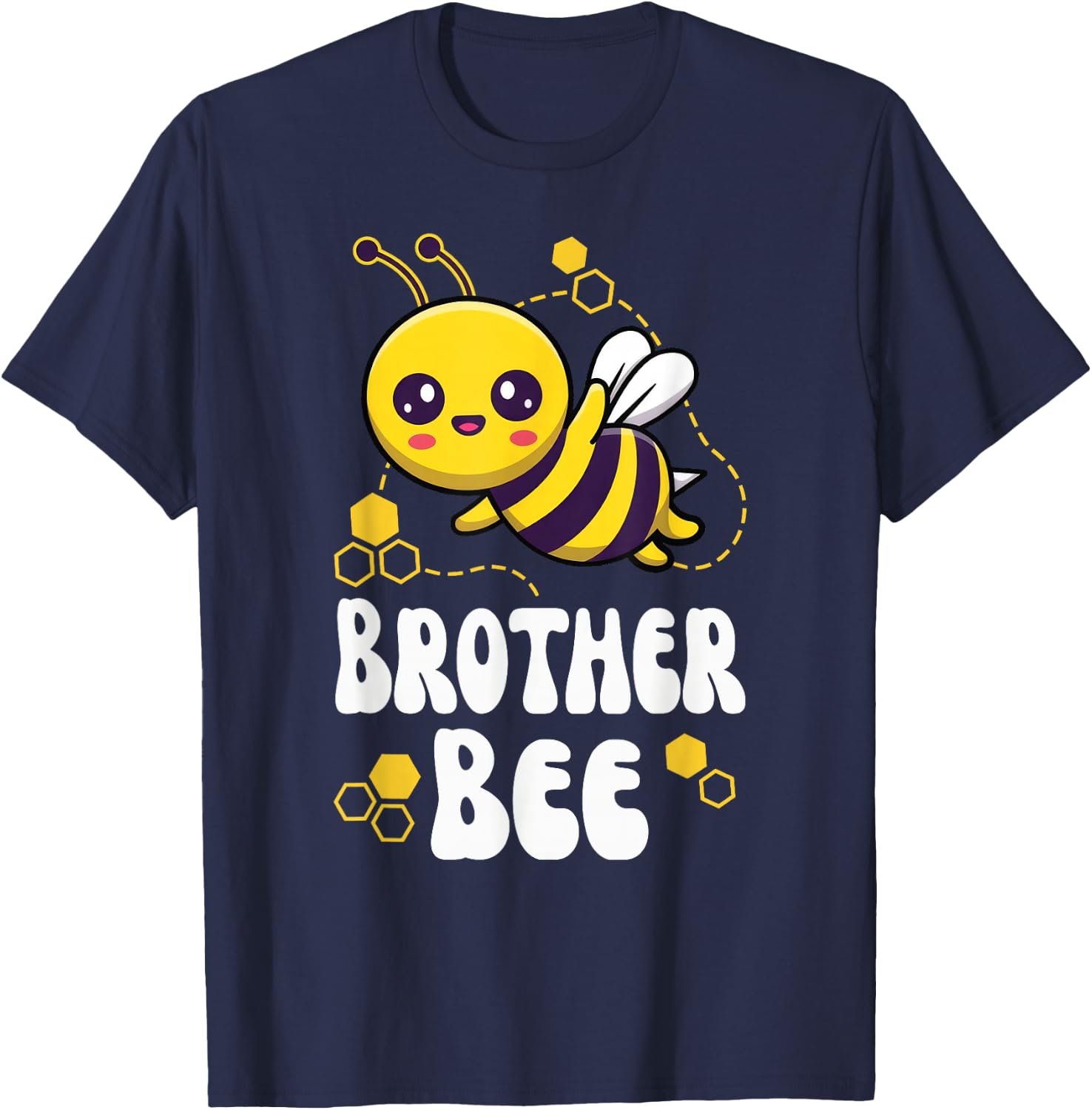 Brother Bee Shirt Family Bee Shirts First Bee Day Outfits T-Shirt - T-Shirt | Navy