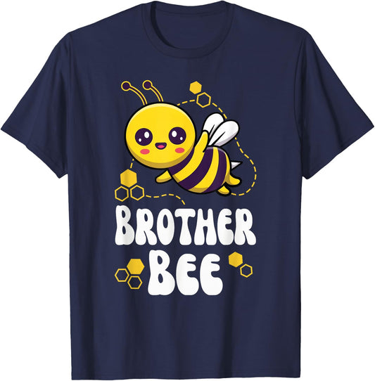 Brother Bee Shirt Family Bee Shirts First Bee Day Outfits T-Shirt - T-Shirt | Navy