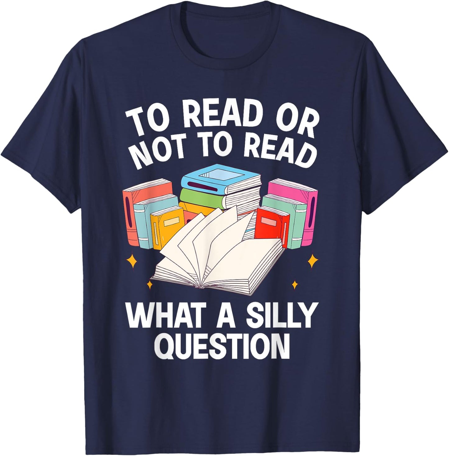 Cute Book Design Women Bookworm Reader Book Lover T-Shirt - T-Shirt | Navy