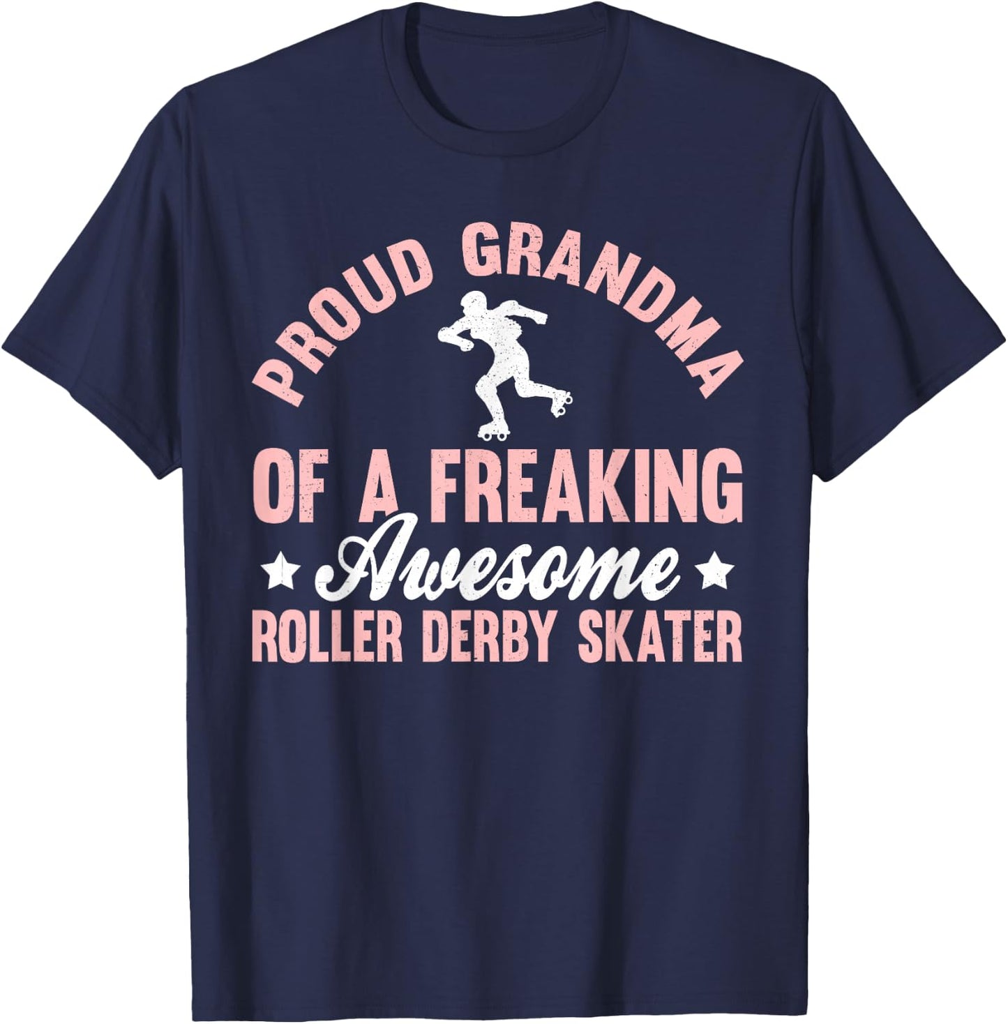 Roller Derby Skater Roller Skating Rollerskate Grandma T-Shirt - T-Shirt | Navy