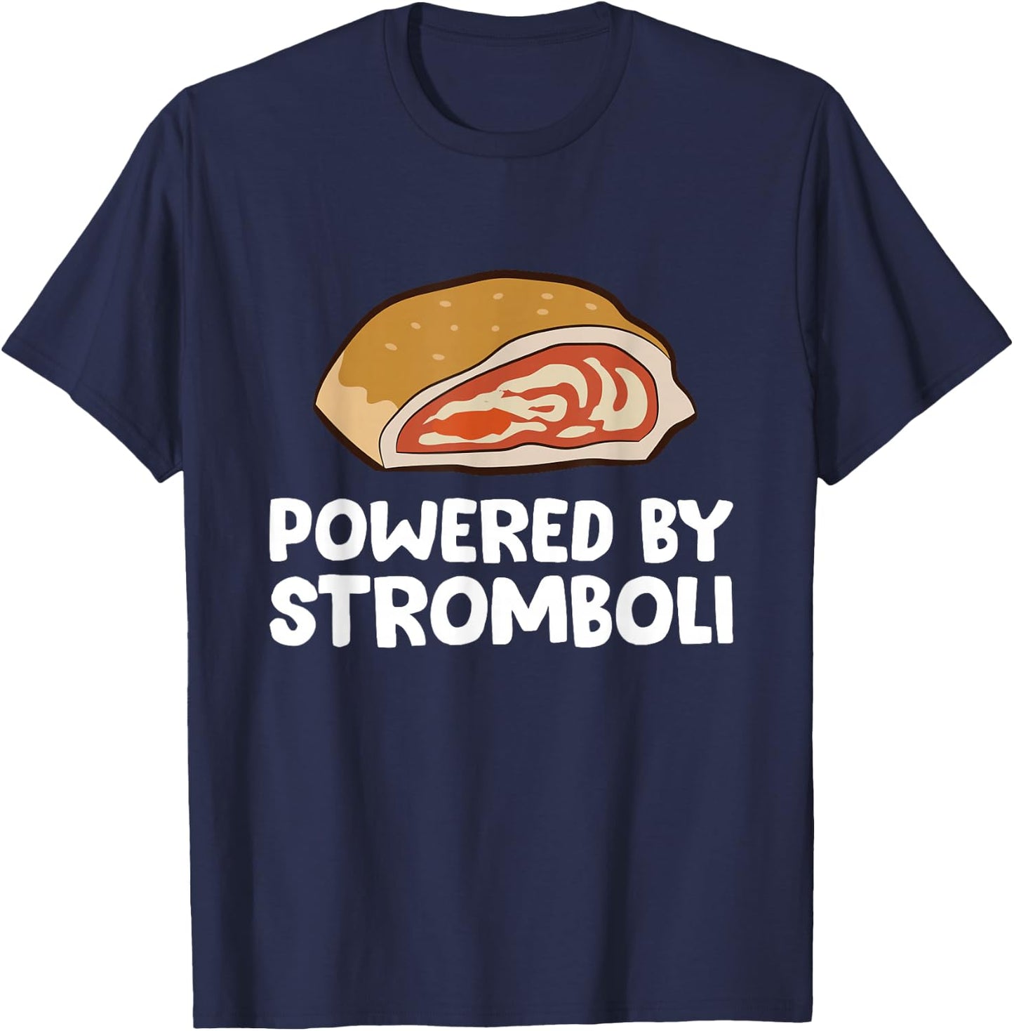 Powered By Stromboli T-Shirt - T-Shirt | Navy