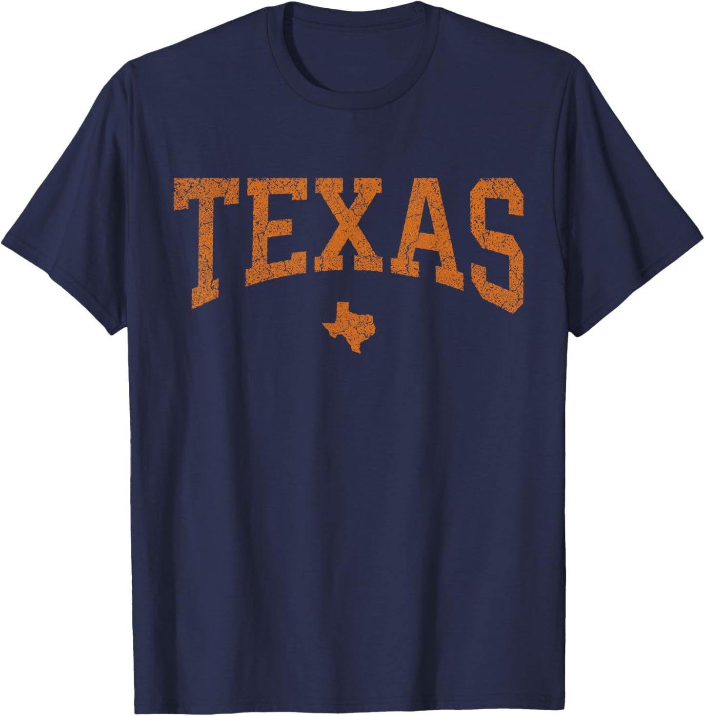 Texas T Shirt Women Men Kids Texas State Map Distressed T-Shirt - T-Shirt | Navy