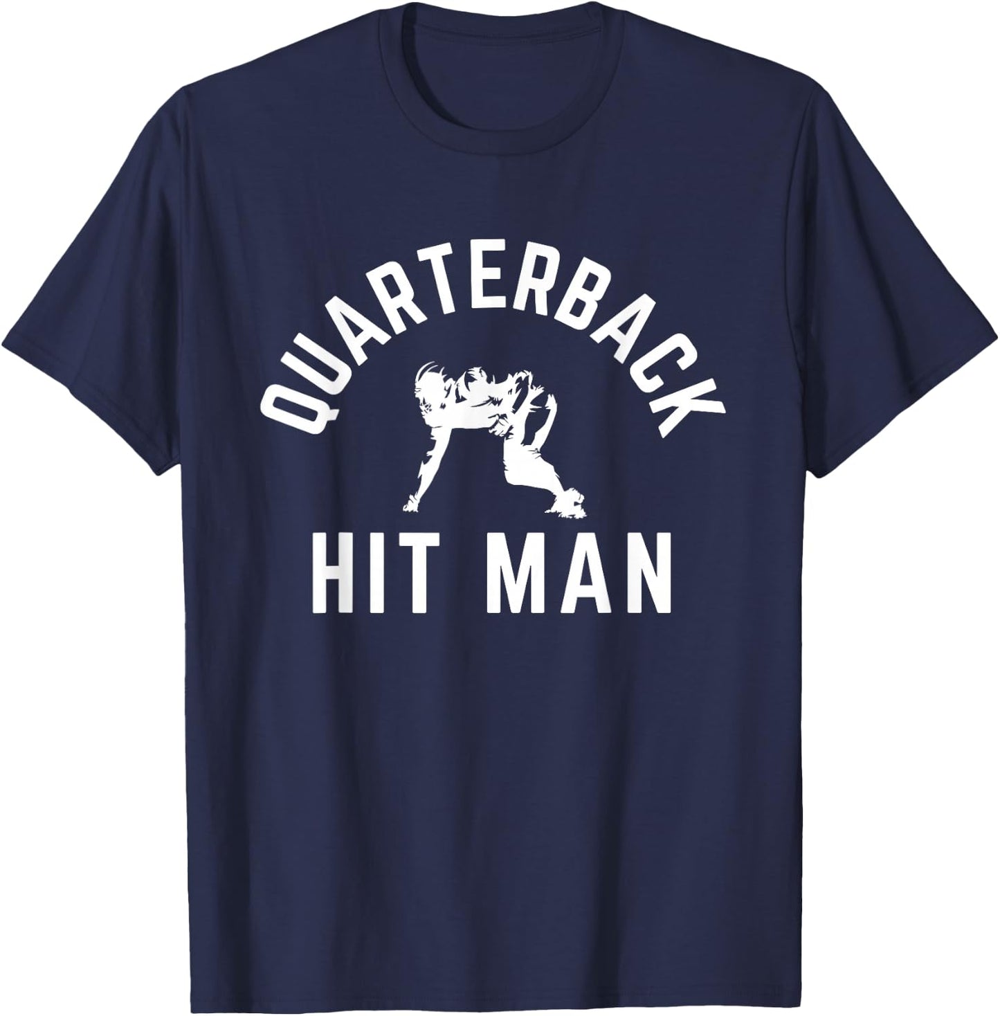 Motivational Football Linemen Gameday Quote for Lineman T-Shirt - T-Shirt | Navy
