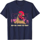 Why Did I Cross The Road Chicken - Funny Chicken Farm Humor T-Shirt - T-Shirt | Navy