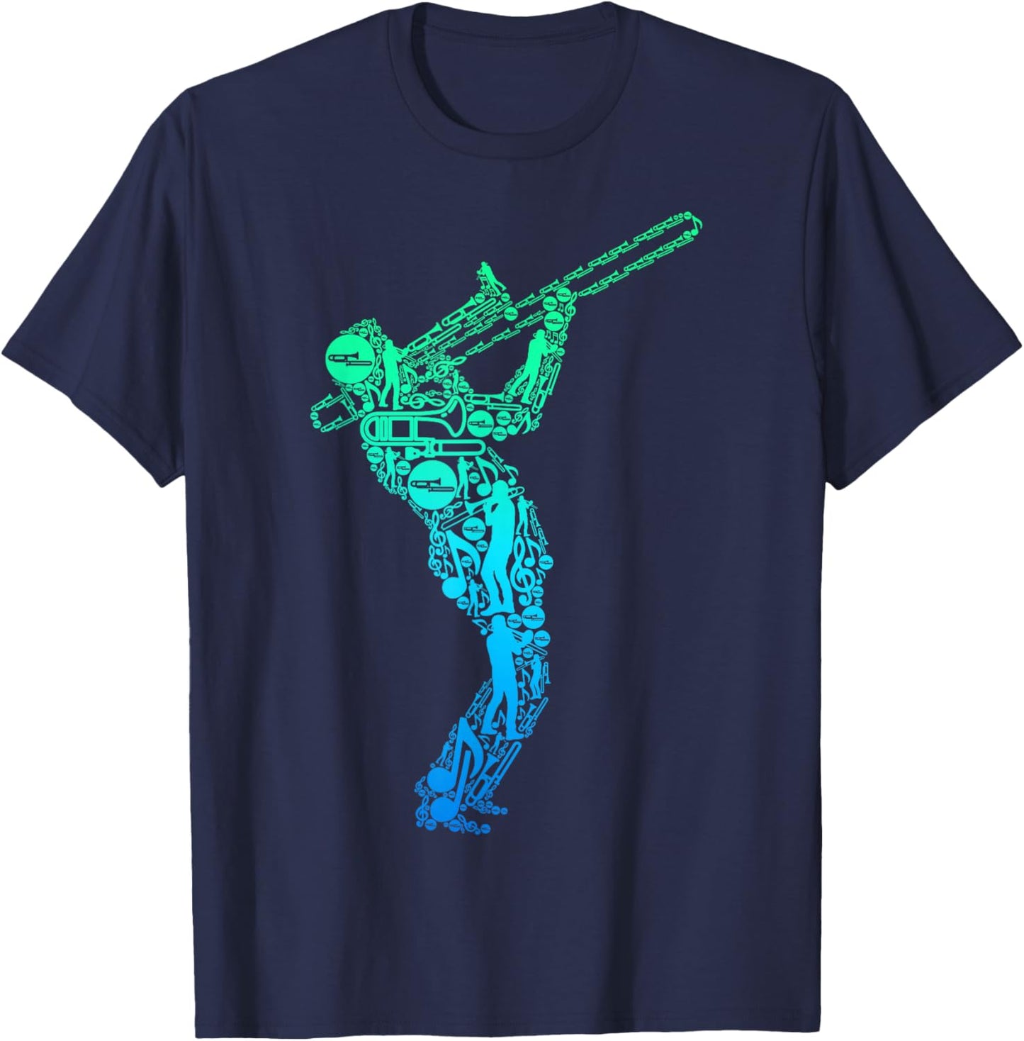 Trombone Trombone Player for Children and Men T-Shirt - T-Shirt | Navy