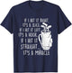 If I Hit It Straight It's A Miracle - Golf Golfing Lover T-Shirt - T-Shirt | Navy