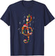 Christmas Musical Note Music Lover Teacher Sing Carols Jesus T-Shirt - T-Shirt | Navy