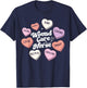 Wound Care Nurse Groovy Medical Valentines Day Retro Hearts T-Shirt - T-Shirt | Navy