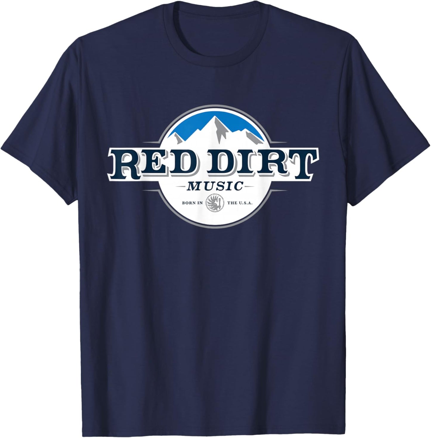 Red Dirt Mountain | Country Music T-Shirt - T-Shirt | Navy