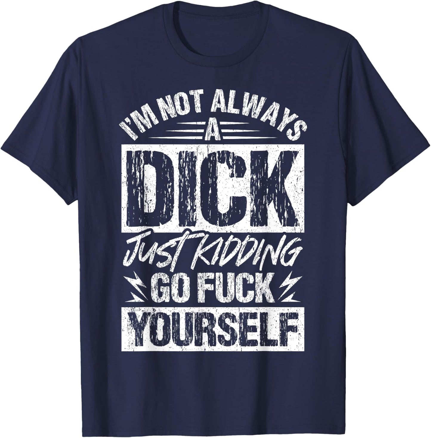 Sarcastic Shirt Funny Sacastic T-Shirt - T-Shirt | Navy