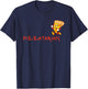 Pizza, Cartoon, Funny design for Pizza Lovers - Pizzatarian T-Shirt - T-Shirt | Navy