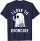 Ghost Funny Gym Workout Bodybuilding Humor Spooky Halloween T-Shirt - T-Shirt | Navy