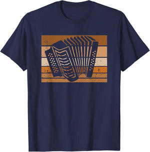 Accordion Styrian harmonica accordion player band polka T-Shirt - T-Shirt | Navy