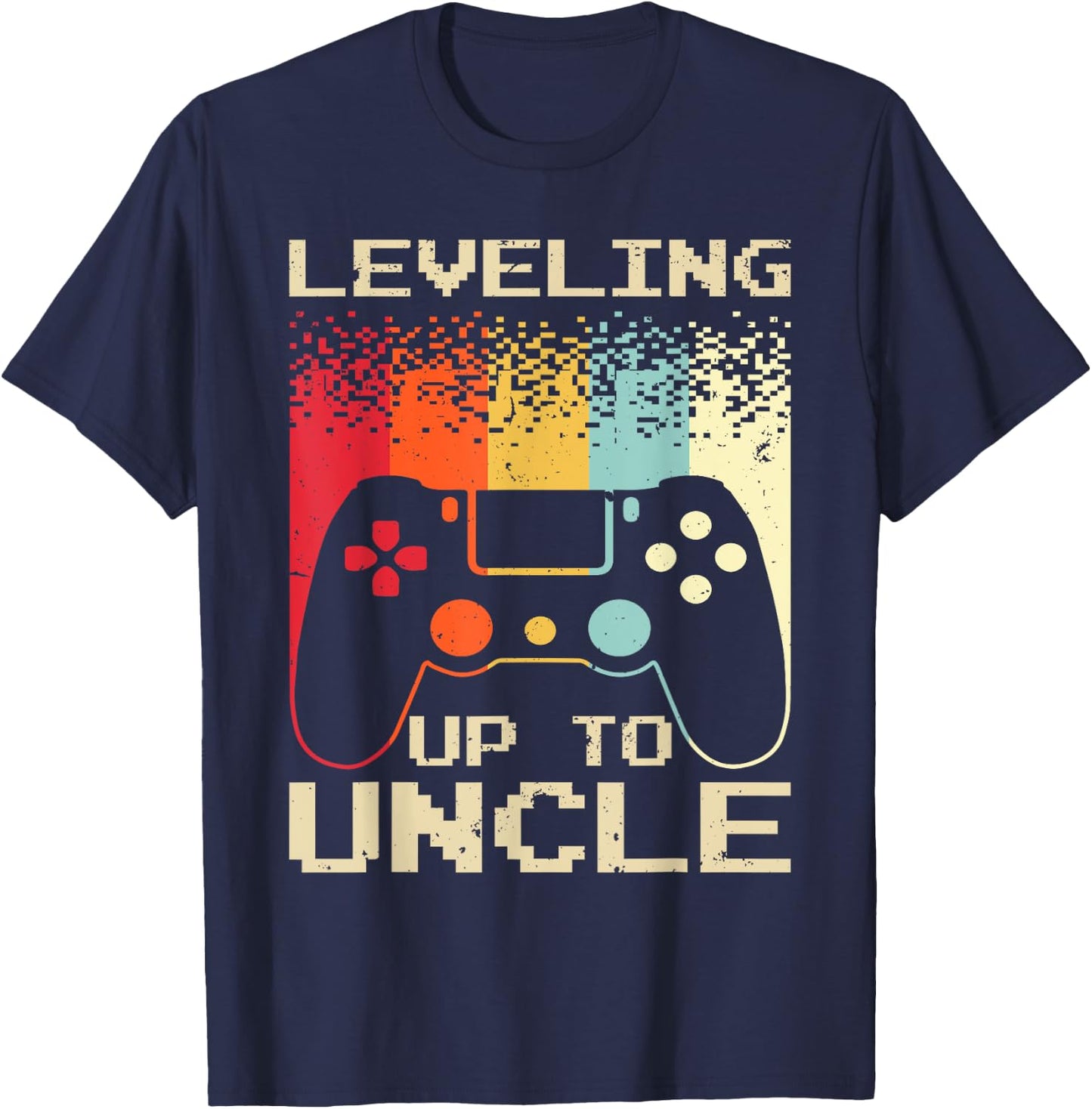 Best New Uncle Boys Soon To Be Uncle Nephew Gamer T-Shirt - T-Shirt | Navy