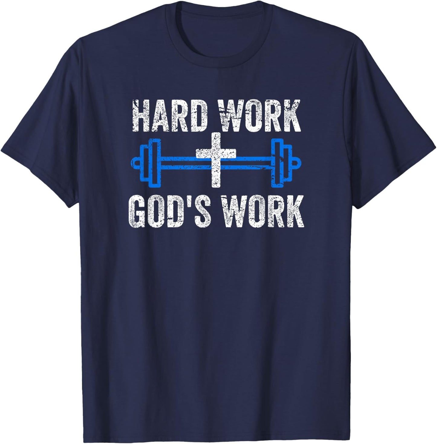Faith Fitness Gym Jesus T-Shirt - T-Shirt | Navy