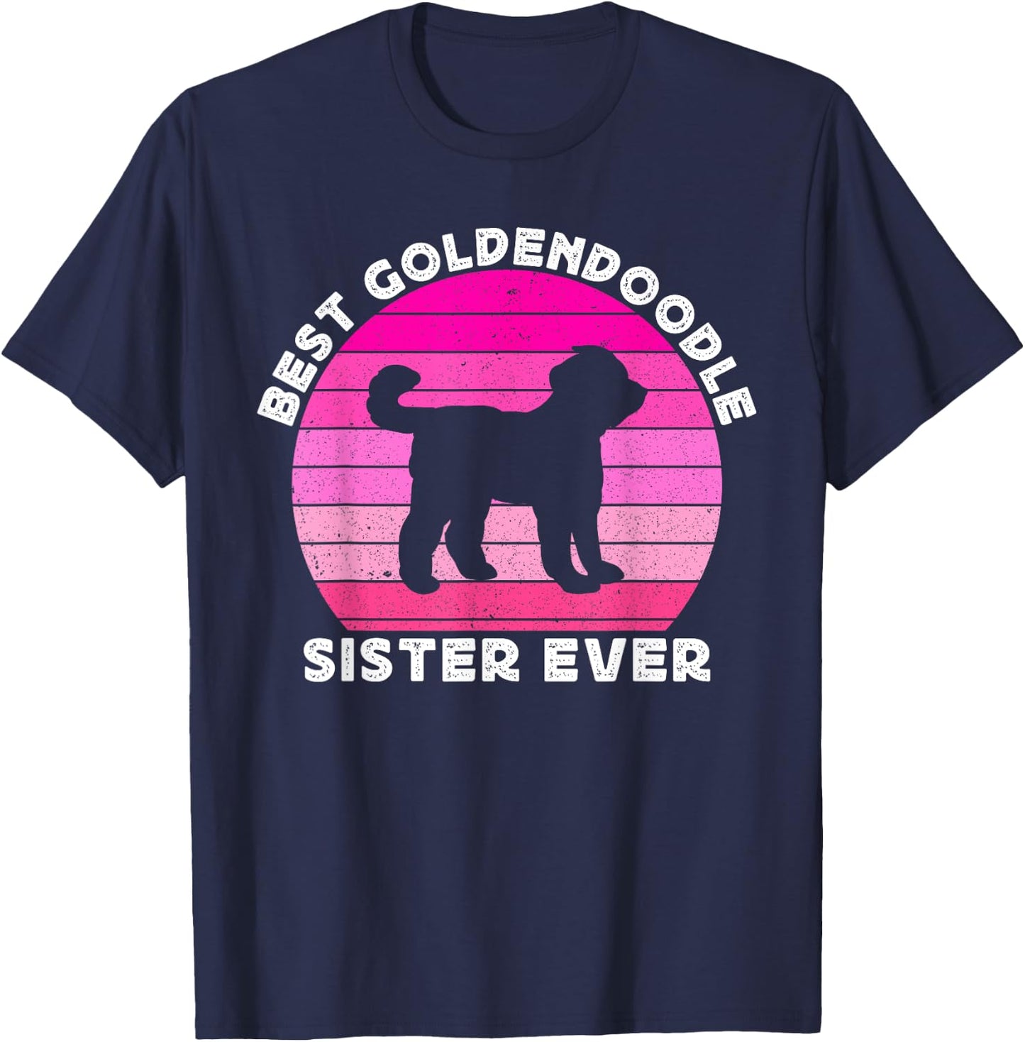 Goldendoodle Sister Sis Ladies Doodle Dog Girls T-Shirt - T-Shirt | Navy