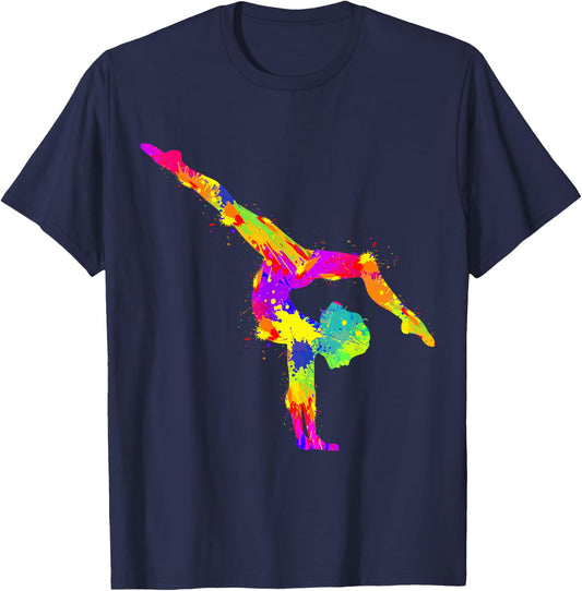 Gymnastics Gymnastics Women Girls Children T-Shirt - T-Shirt | Navy
