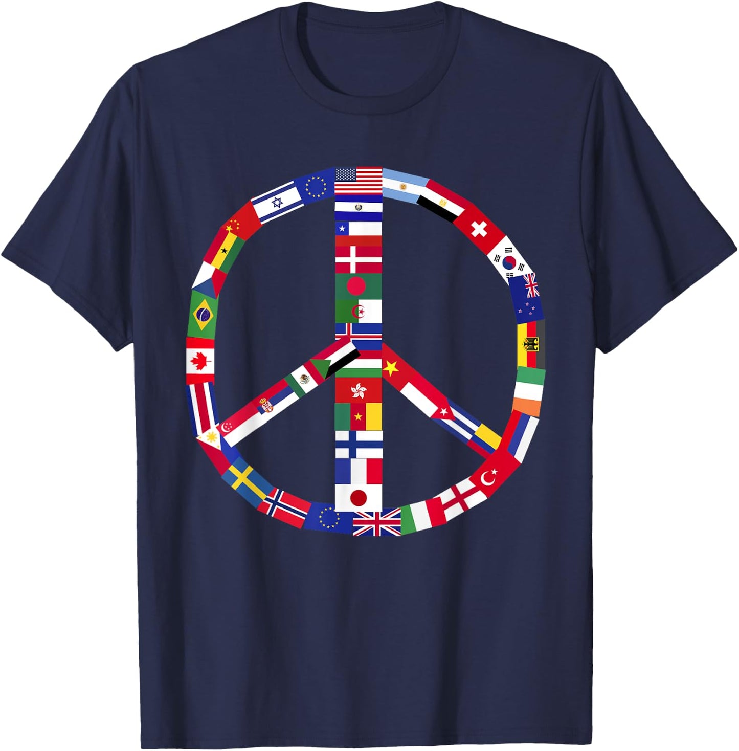 World Peace United Countries International Day Of Peace T-Shirt - T-Shirt | Navy